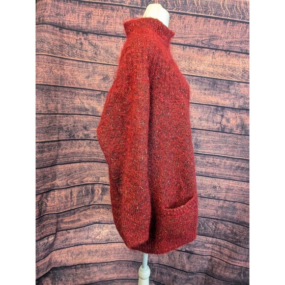 Paul & Duffier Mohair Blend Sweater With Pockets Sz M Long Tunic Oversized - Picture 2 of 11